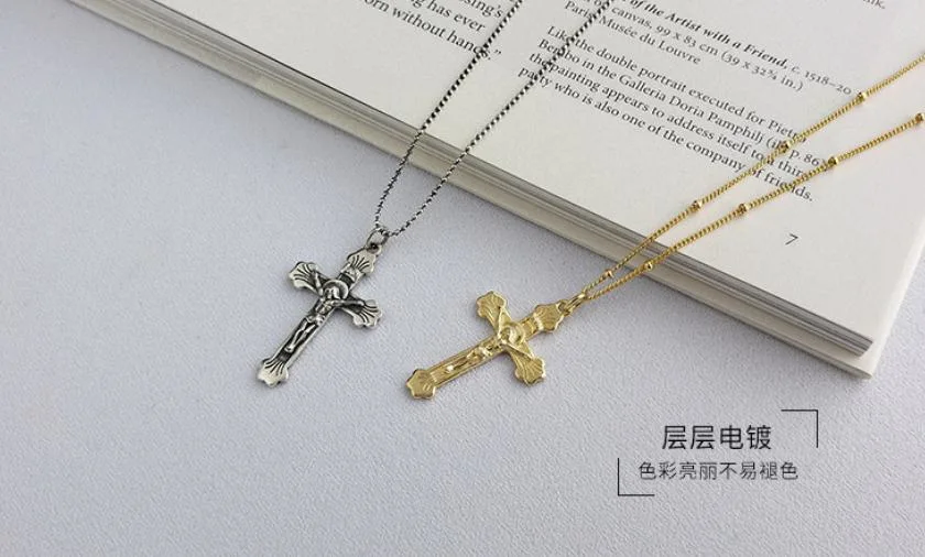 Latest Design Religion Jewelry Cross Jesus Pendant Necklace