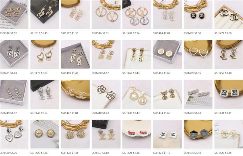 2023 Luxury Famous Brand Designer Earrings Ladies Jewelry Women Stud Earrings