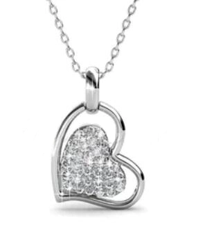 925 Silver Heart Necklace Custom Pendant Fashion Jewelry